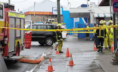 Firefighters were required to contain a diesel spill at this Woolgoolga service station. Firefighters were required to contain a diesel spill at this Woolgoolga service station.
